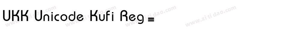 UKK Unicode Kufi Reg字体转换